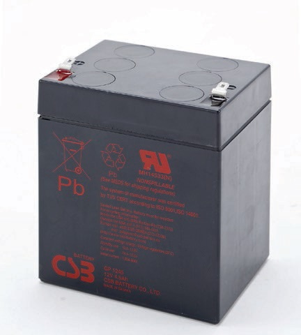 GP 1245 - аккумулятор CSB 4.5ah 12V  